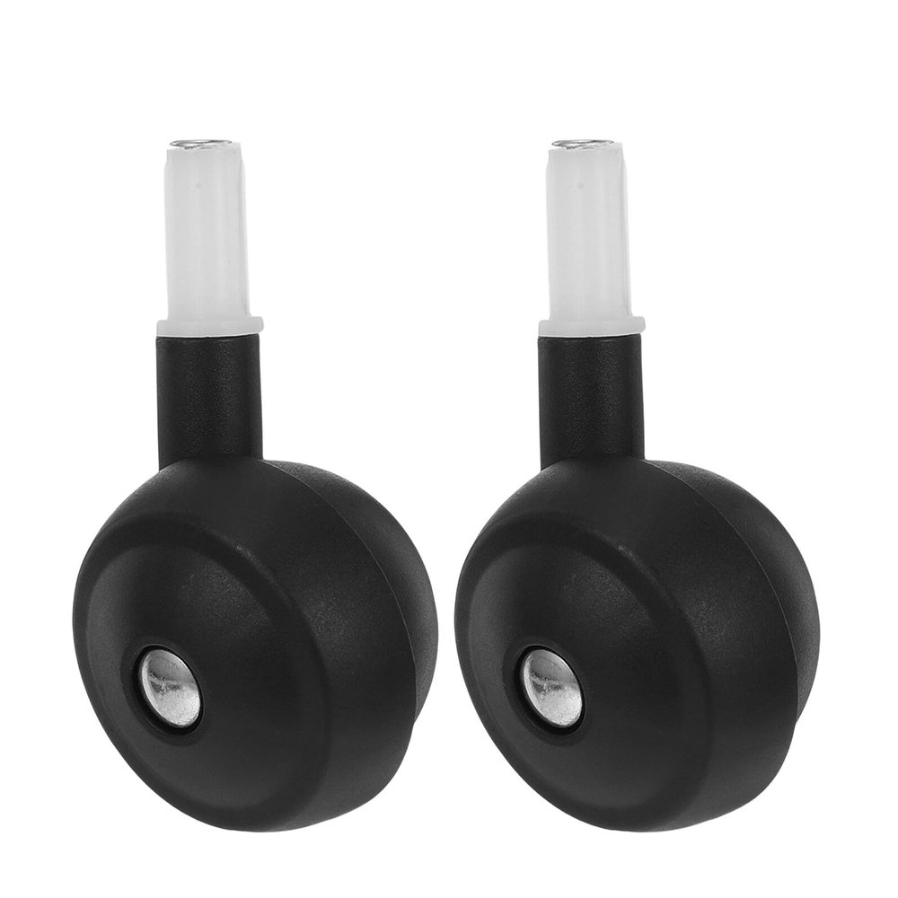 FELTECHELECTR Swivel Replacement Wheels, 2-Pack, Quiet, Wear-Resistant PP, for Baby Walkers and Strollers