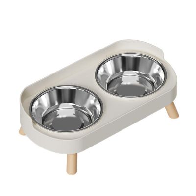 Elevated Dog Bowls with Splash Guard