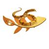 Leaf-Shaped Hermit Crab Climbing Toy with Suction Cup view 1