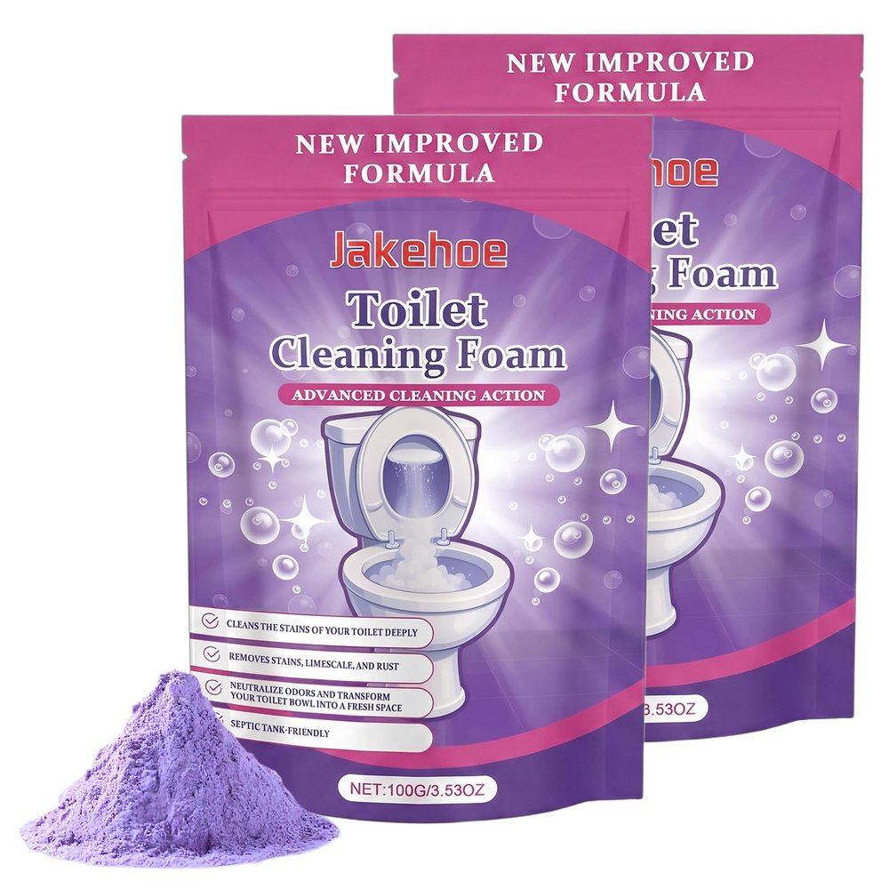 2-Pack Toilet Cleaner Powder, Toilet Cleaning Foam