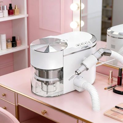 Professional Nail Drill with Integrated Dust Collector, 2-in-1, 200 W, Up to 30,000 RPM