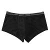 CEWIFO Men's Sheer Jockstrap Ice Silk Mesh Triangle Briefs, Low-Waist, Black, XXL view 1