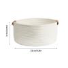 Cotton Rope Storage Basket - Lightweight Woven Laundry Basket view 2