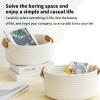 Cotton Rope Storage Basket - Lightweight Woven Laundry Basket view 4