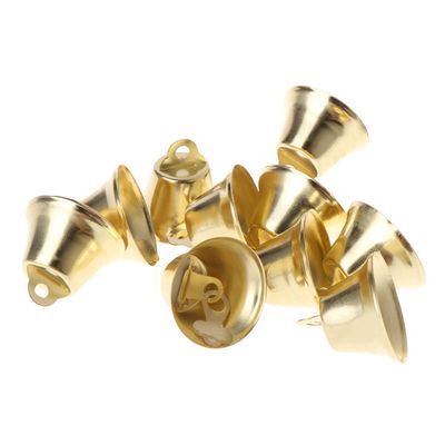10 Pack Golden Bells for Crafting