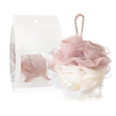 HSTWODE 1-Piece Soft Bath Sponge, Two-Tone Gradient, Dark Pink, 50 g