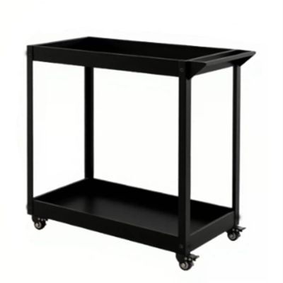 NHDVDVAV Mobile Rolling Plant Stand with Wheels, 2-Tier Iron Flower Rack for Indoor and Outdoor Use
