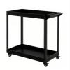 NHDVDVAV Mobile Rolling Plant Stand with Wheels, 2-Tier Iron Flower Rack for Indoor and Outdoor Use view 1