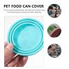 DECHOUS Silicone Lids for Cat Food Cans, 4-Pack, Sealing view 3