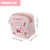 VICASKY Compact Cotton Period Pouch with Zipper, Stylish Hygiene Bag for Girls view 2