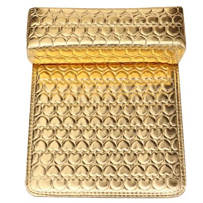 ULTECHNOVO Gold Manicure Hand Rest with Heart Pattern