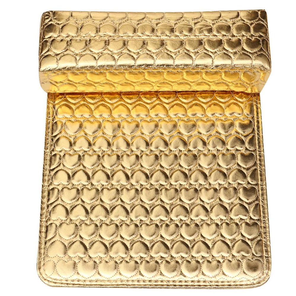 ULTECHNOVO Gold Manicure Hand Rest with Heart Pattern