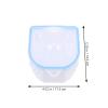 PHENOFICE 2-Pack Double-Layer ABS Manicure Soaking Bowls, Blue view 2