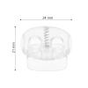 PHENOFICE Plastic Cord Locks, 50-Pack with Springs for DIY, Sportswear, and Shoelaces view 2