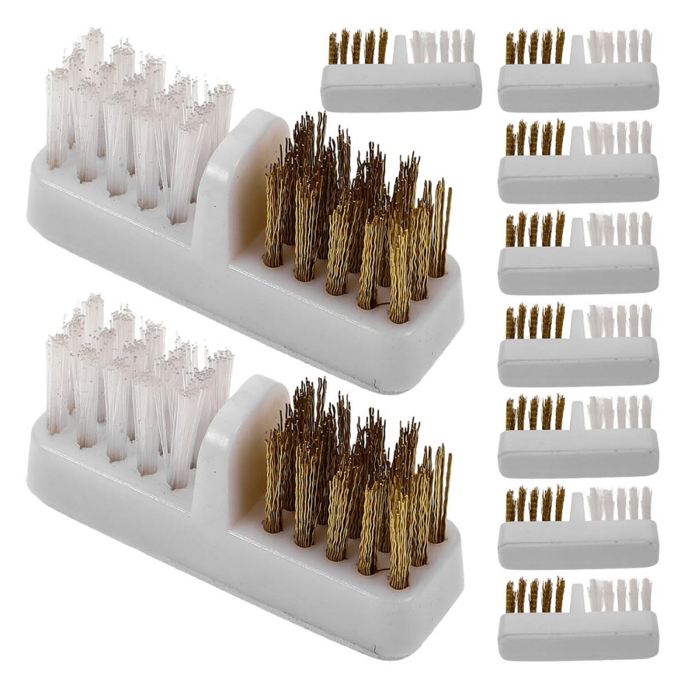 HOMOCONO 10-Piece Copper Cleaning Brushes for Electric Grinding Bits