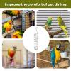 Bird Food Holder – Foraging Treat Tray and Food Bowl for Budgies, Cockatiels, Parakeets, Canaries, Monk Parakeets, and Finches view 4