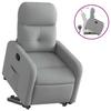 Molumvel Electric Lift Recliner Chair, Fabric TV Recliner with Motor, Senior Stand-Up Assistance, Light Gray view 2