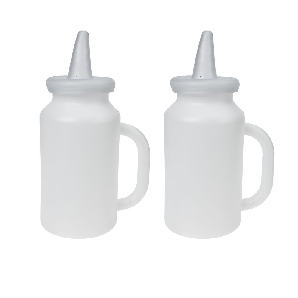 DINHEAROM Plastic and Silicone Calf Milk Bottles - 2 Pack, 1.6L