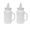 DINHEAROM Plastic and Silicone Calf Milk Bottles - 2 Pack, 1.6L view 1