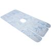 DECHOUS Blue Silk Cooling Mat for Care Beds with Access Hole view 1
