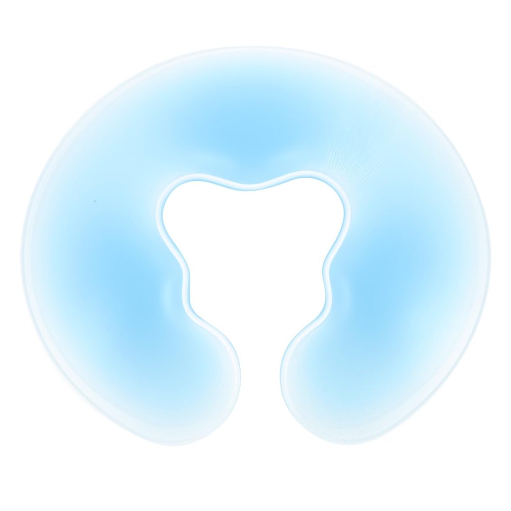 Fenical U-Shaped Silicone Cushion for Spas and Salons, Blue, Washable