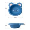 KinderCoring Cartoon Portable Wash Basin, Thick PP, for Face and Foot Washing, Travel and Home, Blue view 3