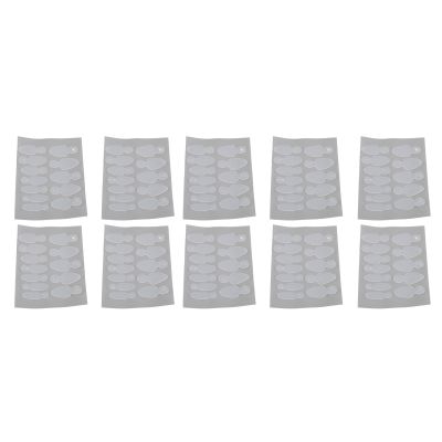 10-Piece Reusable Oval French Tip Nail Guide Stickers