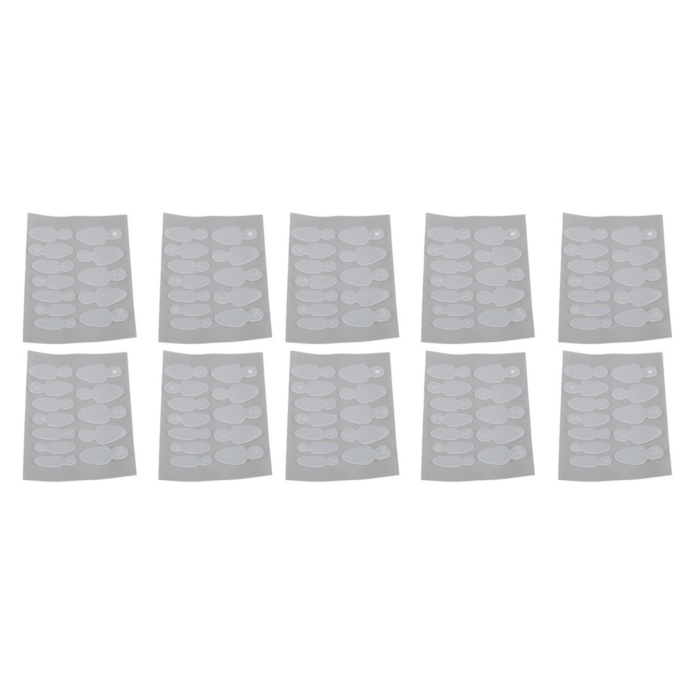 10-Piece Reusable Oval French Tip Nail Guide Stickers