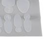 10-Piece Reusable Oval French Tip Nail Guide Stickers view 2