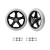 6-Inch Solid Rubber Replacement Wheels for Wheelchairs, Mobility Aids, and Rollators, 2-Pack view 1