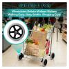 6-Inch Solid Rubber Replacement Wheels for Wheelchairs, Mobility Aids, and Rollators, 2-Pack view 2