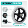 6-Inch Solid Rubber Replacement Wheels for Wheelchairs, Mobility Aids, and Rollators, 2-Pack view 4