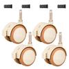 Didiseaon 4-Piece Rubber Swivel Casters for Cribs, PU, Quiet and Easy to Install view 1