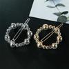 POPETPOP 4-Piece Pearl Hair Clips, Irregular Round Shape, Gold and Silver view 4