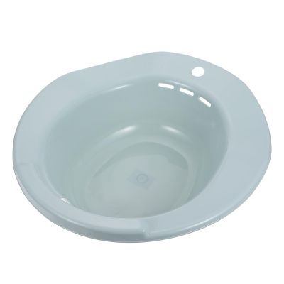 Plastic Toilet Sitz Bath with Ergonomic Edge and Hanging Hole
