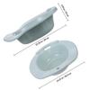 Plastic Toilet Sitz Bath with Ergonomic Edge and Hanging Hole view 2