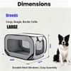 YUANQI Portable Folding Dog Crate for BMW X4 F26 2014–2018, for Cats & Dogs, Foldable Travel Kennel, Sturdy & Breathable, L (90 × 50 × 50 cm) view 3
