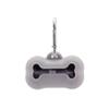 Masilic Silicone Dog Waste Bag Dispenser, Bone-Shaped, Gray view 1