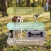 Masilic Silicone Dog Waste Bag Dispenser, Bone-Shaped, Gray view 2