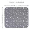Absorbent Dog Training Mat with Bone Pattern, Washable, 60 x 40 cm view 2