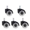 Office Chair Casters, 1–5-Piece Universal Silent Swivel Rubber Wheels for Desk Chairs (5 Pieces) view 1