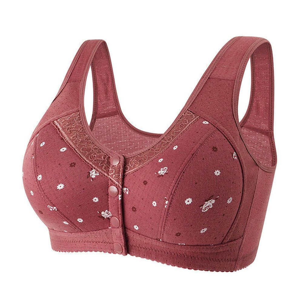 Sexy Women's Wrap-Style Tank-Top Bra with Front Buckle