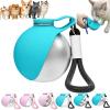 Buddy Pup Water Bottle, 285 ml Stainless Steel Dog Bottle with Silicone Bowl, Blue view 1