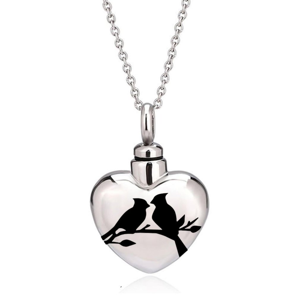 Obotsnoi Pet Urn Necklace with Heart Pendant