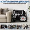 Electric Wheelchair for Adults, 500W Motor, 35 km Range, 170 kg Capacity, Foldable with Remote Control, 360° Turning and All-Terrain Tires view 3