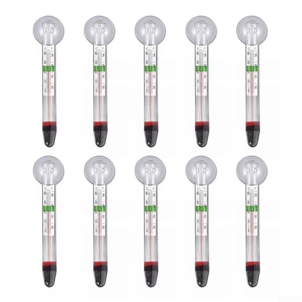 Glass Aquarium Thermometer with Strong Suction Cup
