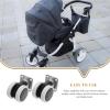 SOESFOUFU 4-Pack Quiet Nylon Furniture Casters, No Brakes, Heavy-Duty Swivel Casters for Cribs and Shelves view 3