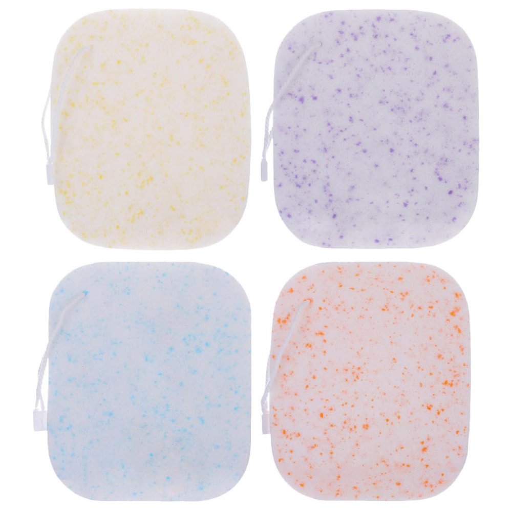 CHICAMPERA 4-Pack Facial Sponges for Gentle, Safe Cleansing