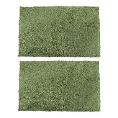 Moss Mat for Reptiles, 2-Piece Set, Washable Cotton, Green, Turtles