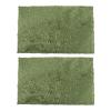 Moss Mat for Reptiles, 2-Piece Set, Washable Cotton, Green, Turtles view 1